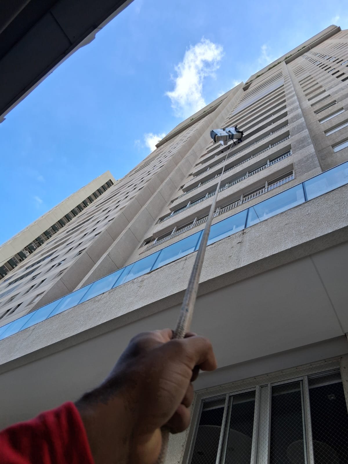 Içamento de material em edifício